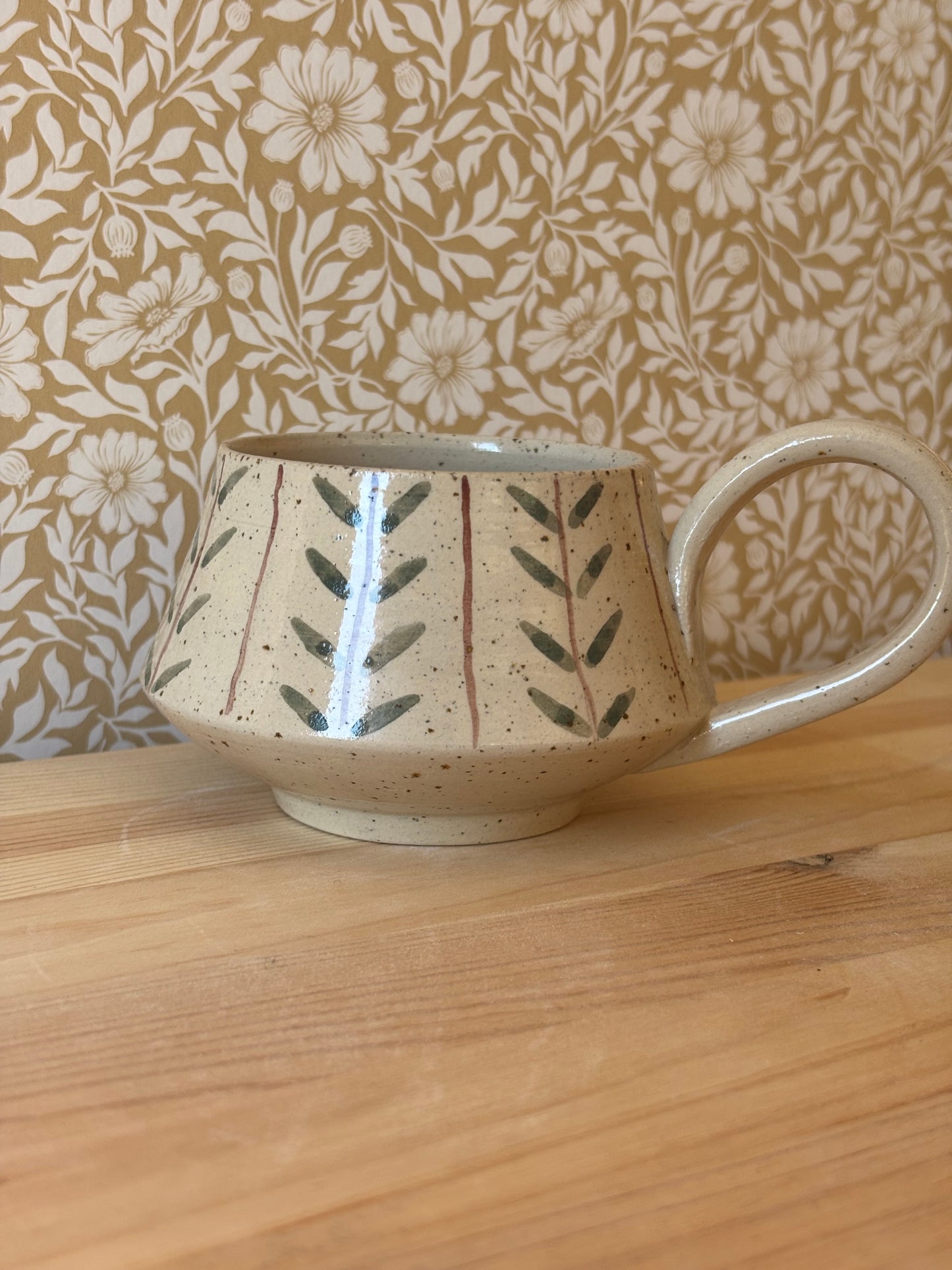Kaffekopp Gröna Blad