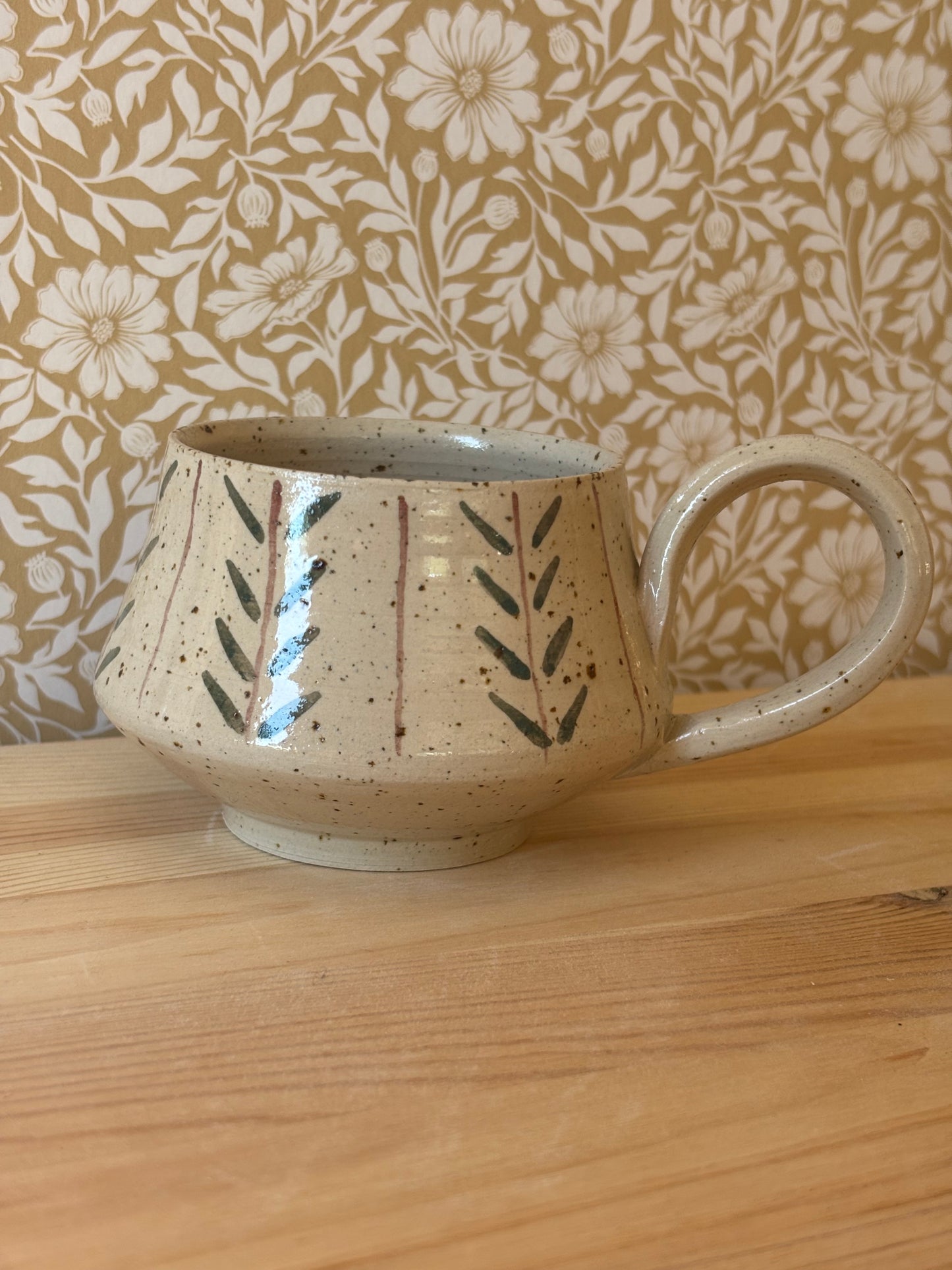 Mindre Kaffekopp Gröna Blad